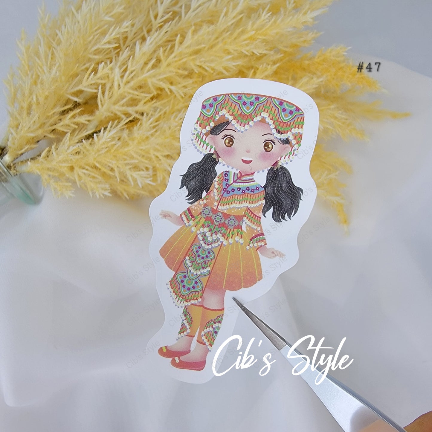 Hmong Boys and Girls Stickers (20 different style)