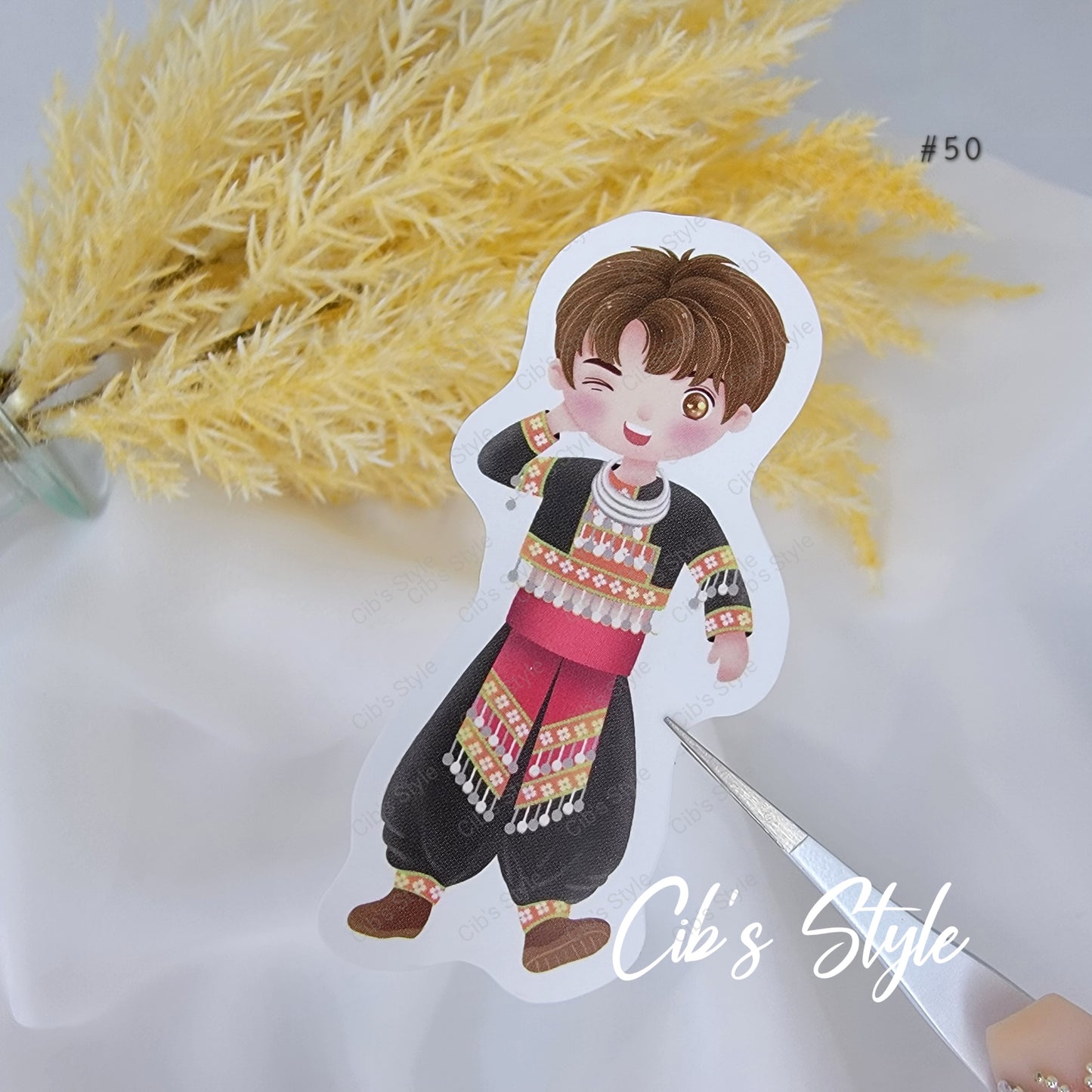 Hmong Boys and Girls Stickers (20 different style)