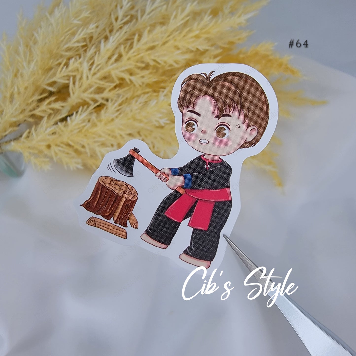 Cute Hmong Boys and Girls Waterproof Stickers (10 different style)