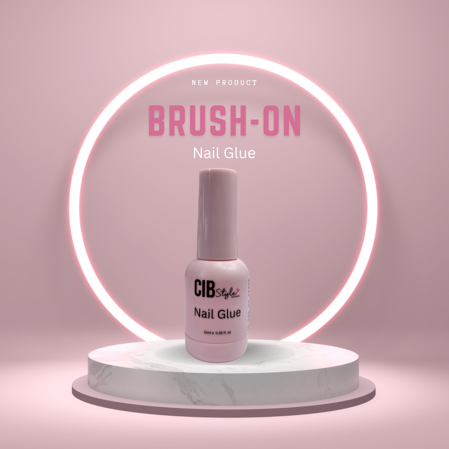 CIBSTYLE BRUSH ON NAIL GLUE FOR PRESS-ON NAILS SUPER STRONG NAILS GLUE