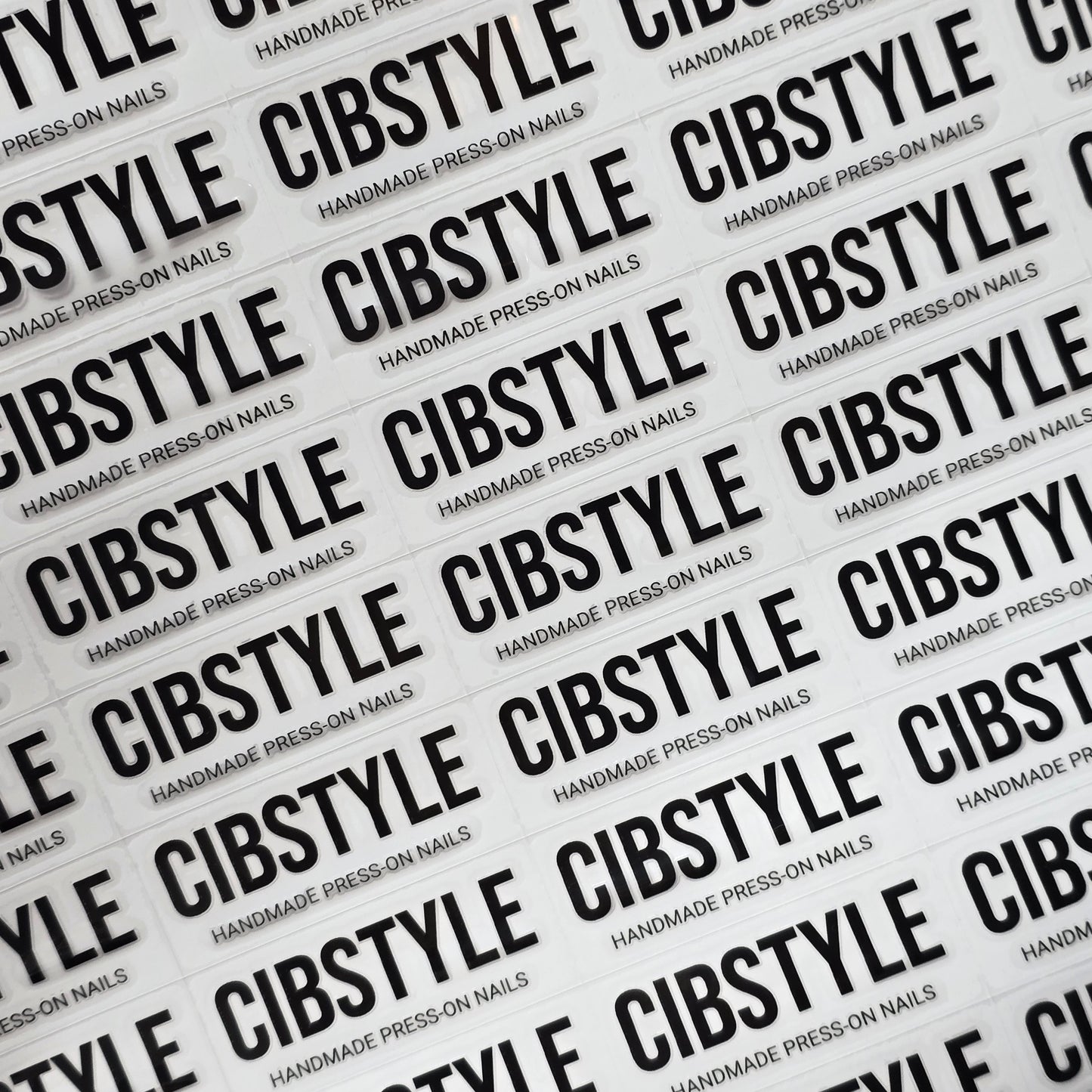 CIBSTYLE Clear Press On Nails Storage Boxes With Customized Logo (UV Transfer Labels)