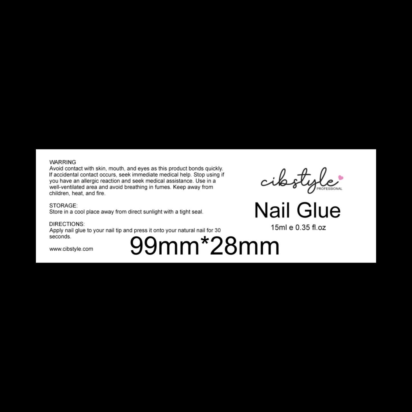 UV TRANSFER LABELS (size 99mm x 28mm)