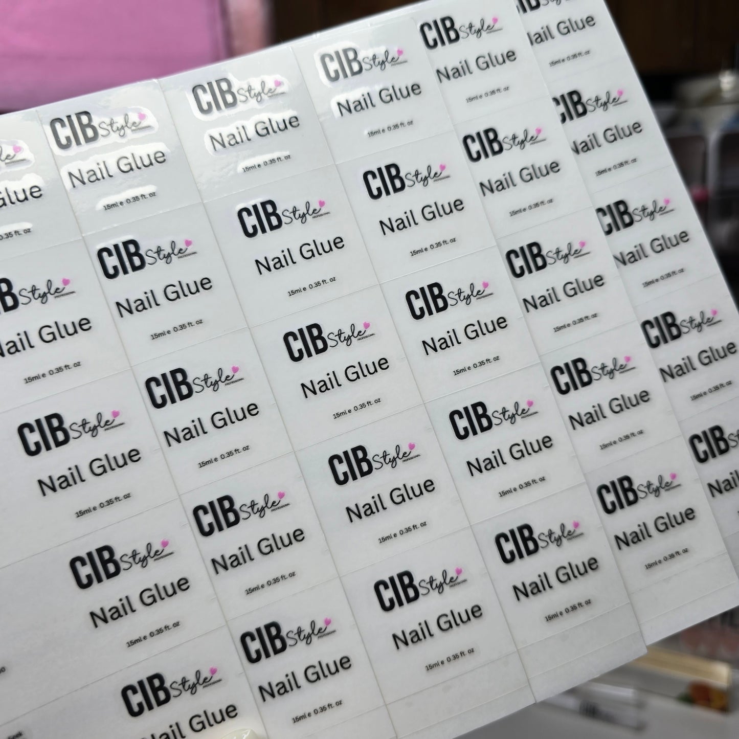 UV TRANSFER LABELS (size 0.5cm x 2cm)