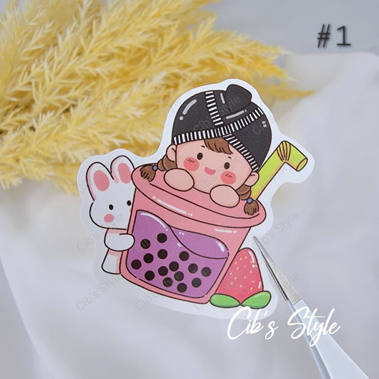 Hmong Boba & Foods Stickers (35 different style)