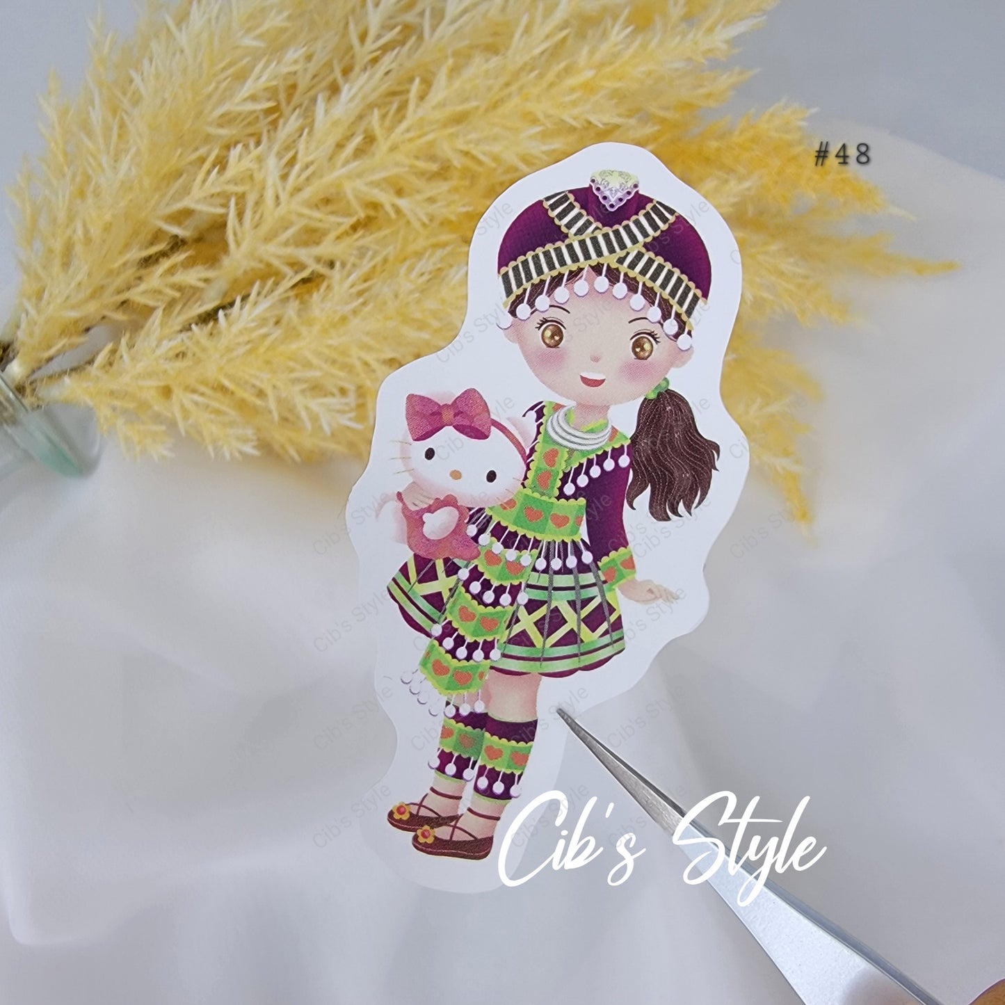 Hmong Boys and Girls Stickers (20 different style)